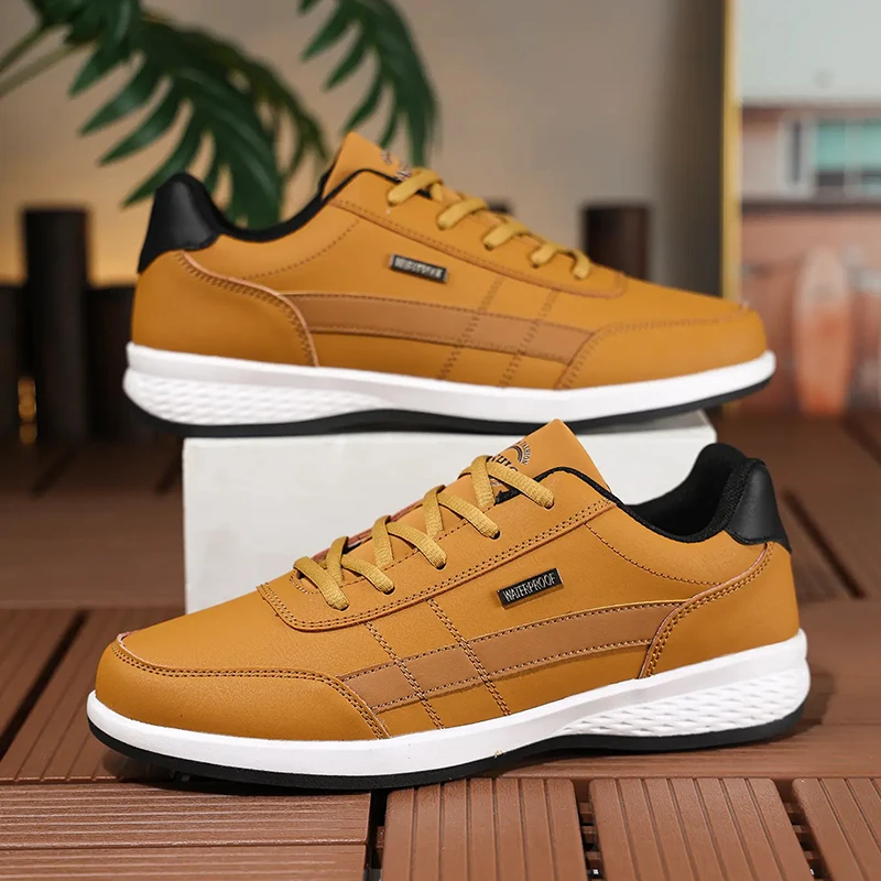 Leather PU Men's Shoes Sneaker - Badminton Shoes Men recension och pris