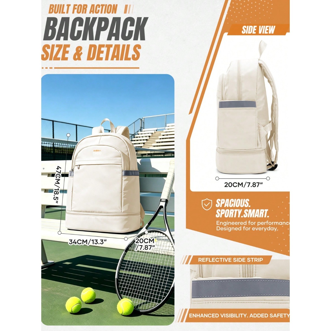 Casual Women's Backpack, Minim - Badminton Bag recension och pris