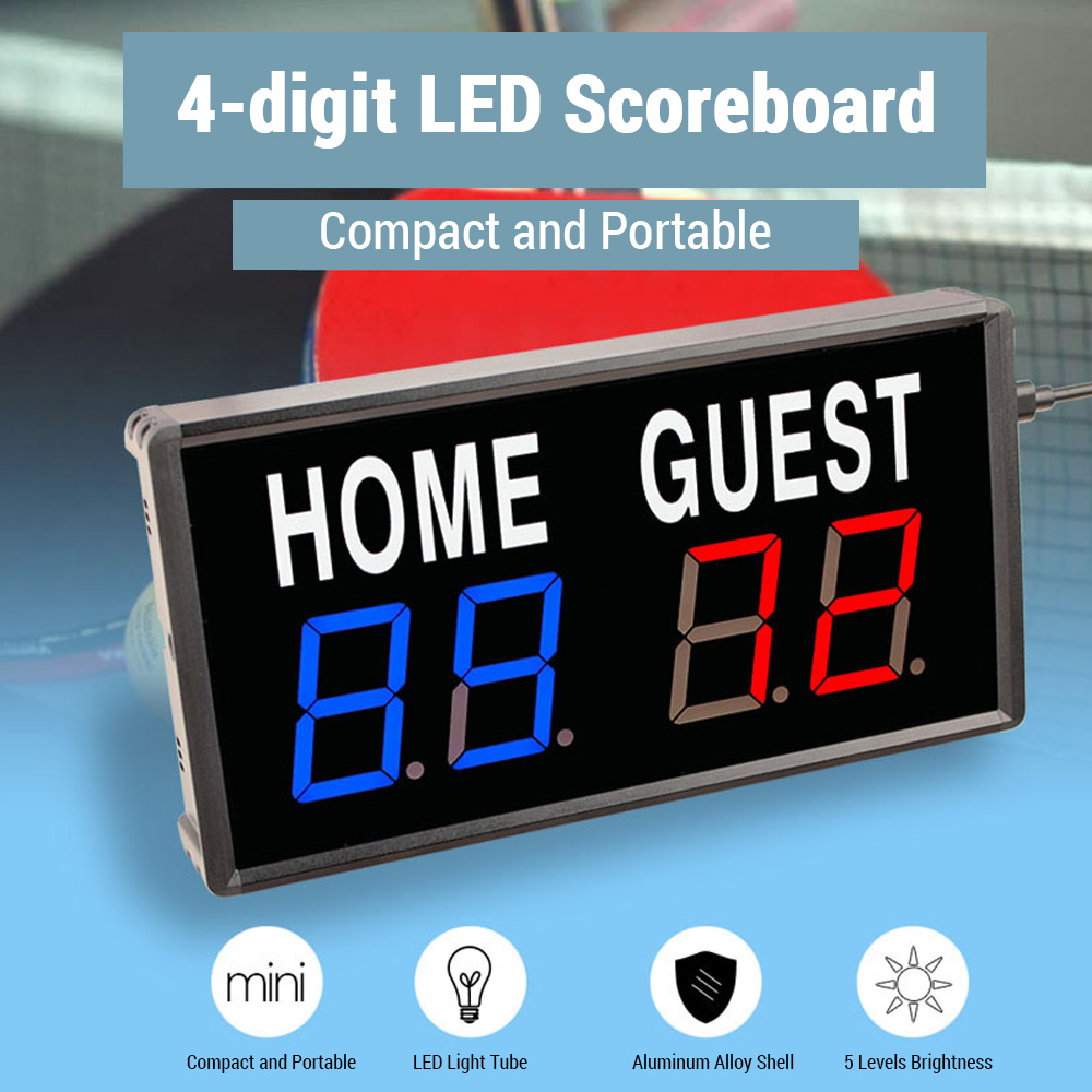 Portable 4 Digit LED Scoreboar - Scoreboard Digital recension och pris