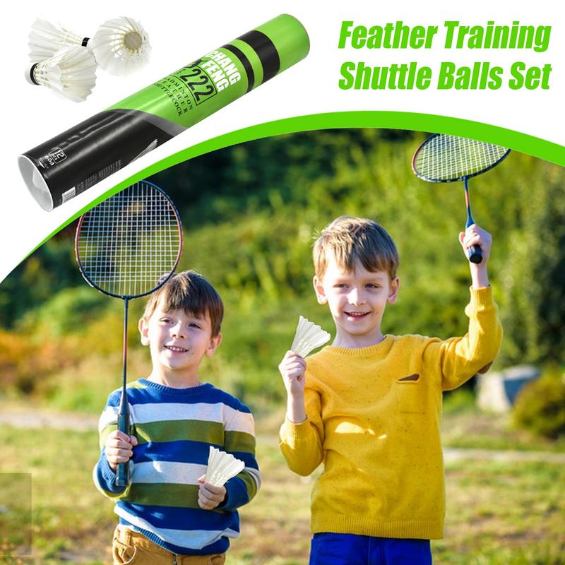 12PC Durable Badminton Shuttle - Feather Shuttlecock recension och pris