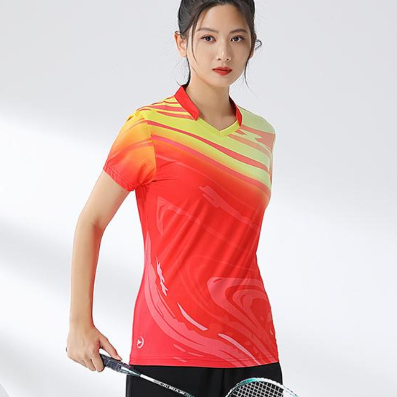 Women Badminton Shirt Print Go - Badminton Jersey recension och pris